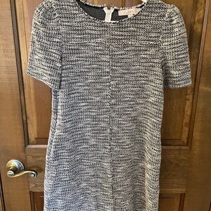 LOFT Monochrome Knit Dress
